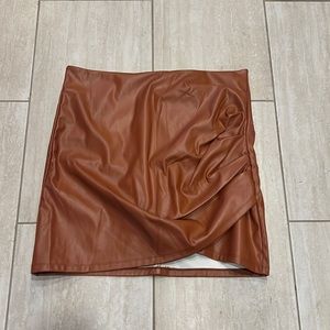 Vegan Leather Skirt